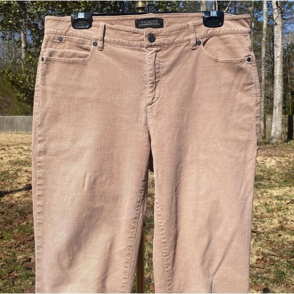 Talbots Flawless Five Pocket Tan Corduroy Pants - Picture 3 of 8